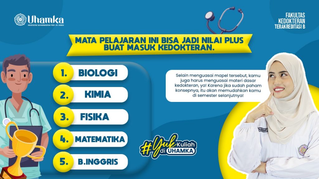 mapel yang jadi nilai plus buat masuk kedokteran